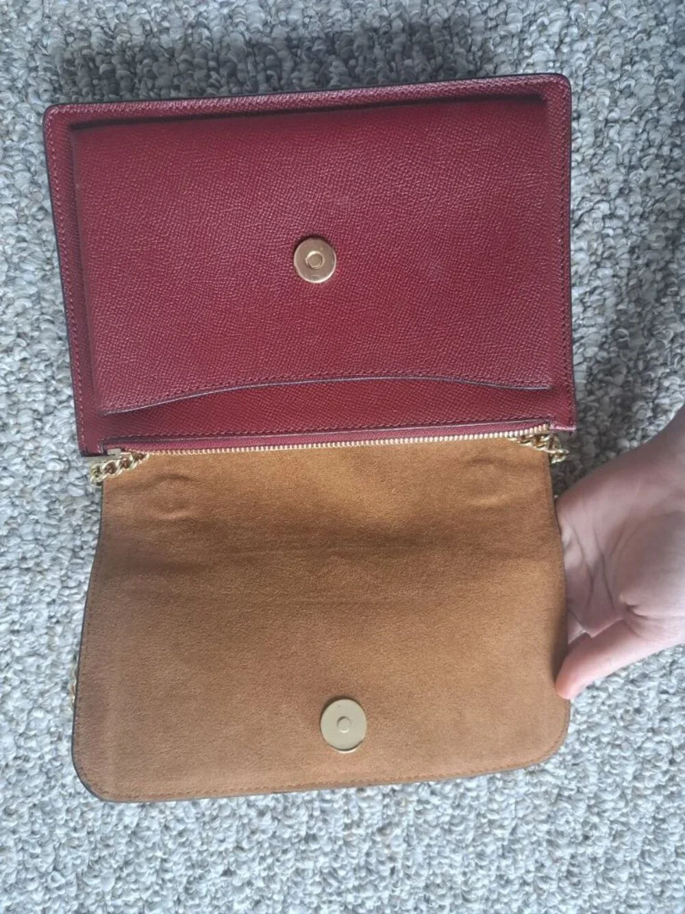 Red Coach Klare Leather Crossbody Bag Women's